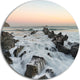Bay Of Biscay Atlantic Coast Spain, Round Metal Wall Art Landscape, 36"