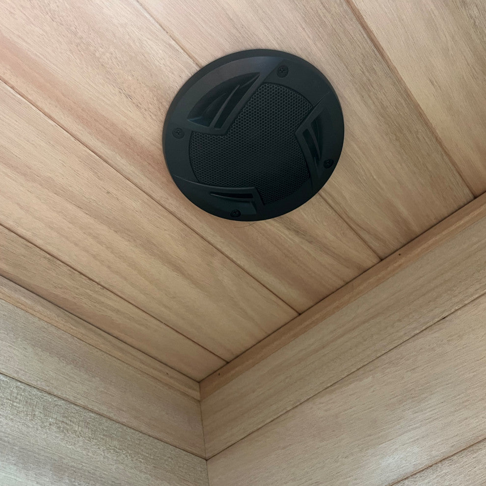 Extendable Indoor FAR Infrared Heating Sauna Bluetooth, Wood, 2-Person