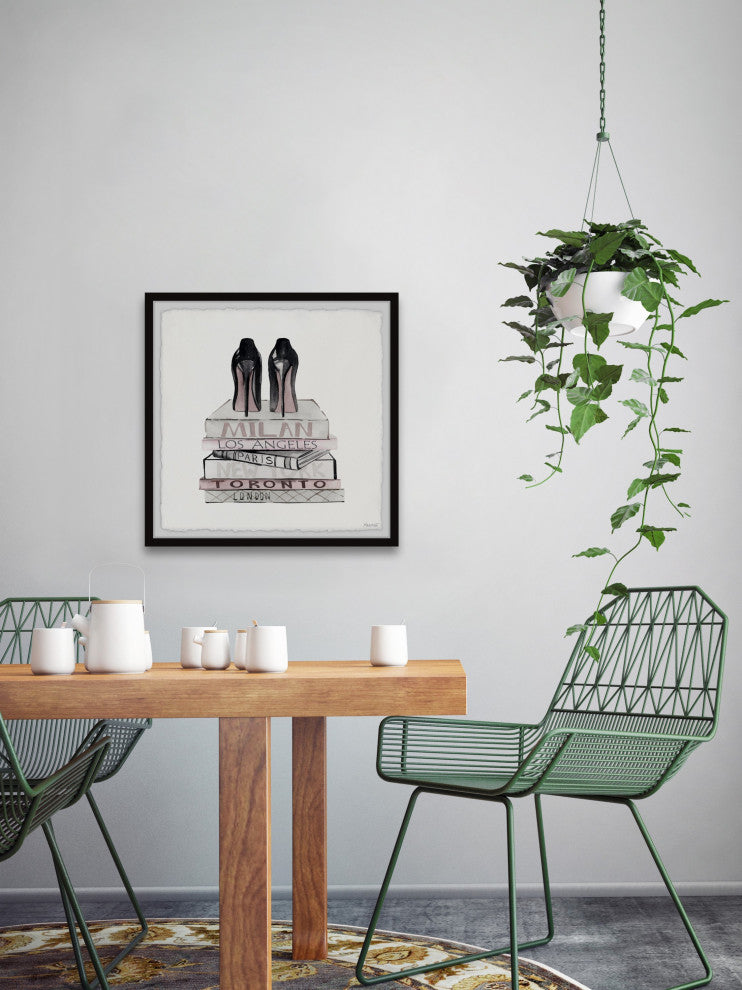 "Getting Ready for Show" Framed Painting Print, 18x18