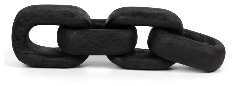 Wood Chain-Carbonized Black