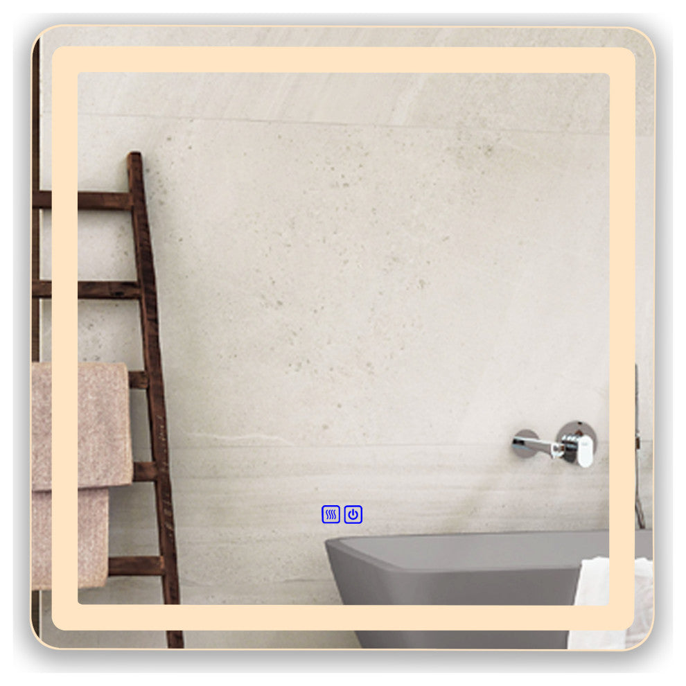 CHLOE Lighting SPECULO Back Lit LED Mirror 4000K, Warm White, 28"