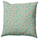 Palm Tree Pattern Decorative Throw Pillow, Spring Green, 20"x20"