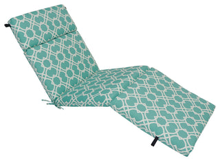 72"X24" Polyester Outdoor Chaise Lounge Cushion, Elipse Pool
