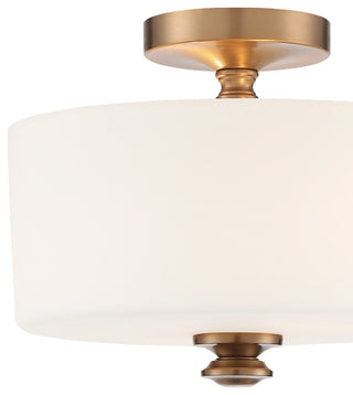 Travis 2 Light Ceiling Mount in Vibrant Gold