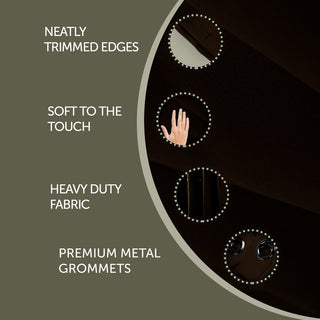 Heavy Duty Drapery Single Panel, Chocolate, 150"x96"