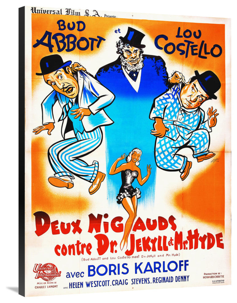 Abbott and Costello, French, Dr Jekyll And Mr Hyde, 30x40