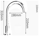 Fontana Commercial Goose Neck Touchless Automatic Sensor Faucets Bathroom