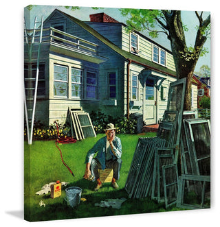 "Window Screens" Painting Print on Canvas by Thornton Utz