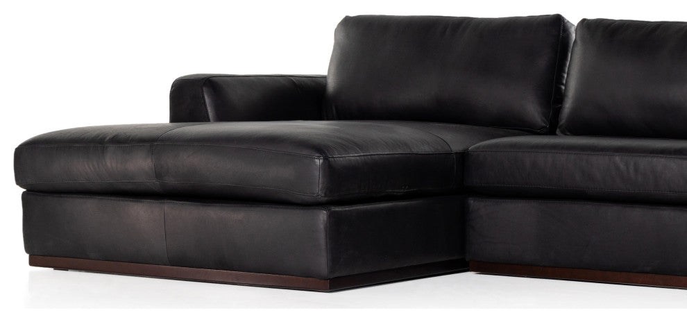 Colt 3pc U Sectional-Heirloom Black