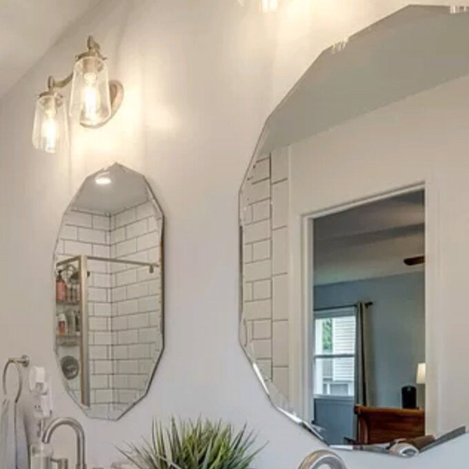Diamond Bathroom Mirror, 23.6" X 31.5"