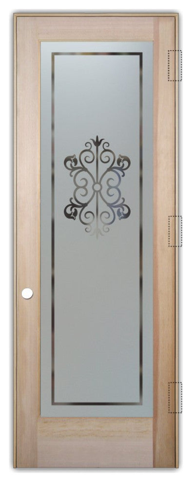 Pantry Door - Granada - Douglas Fir (stain grade) - 28" x 96" - Knob on Left...