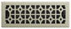 Templar Floor Register, Satin Nickel, 4 X 12