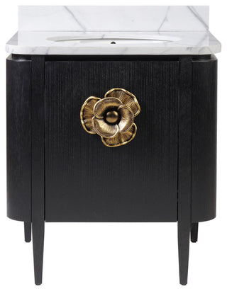 Briallen 30" Black Vanity with Oval Undermount Sink