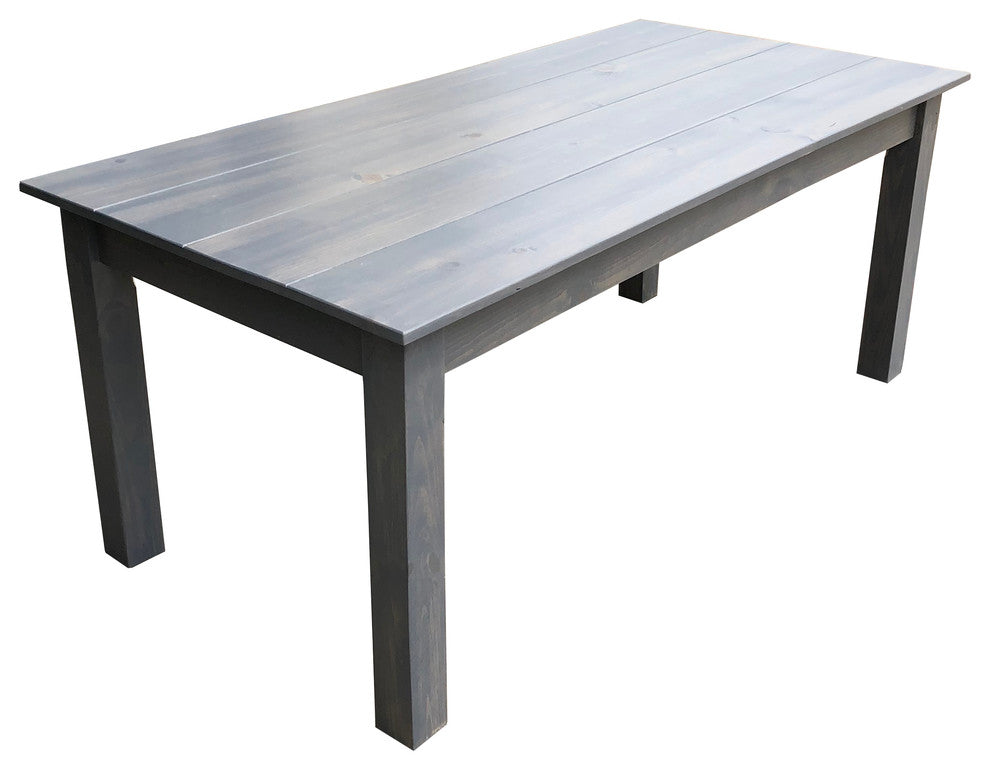 Grey Farmhouse Table, 42