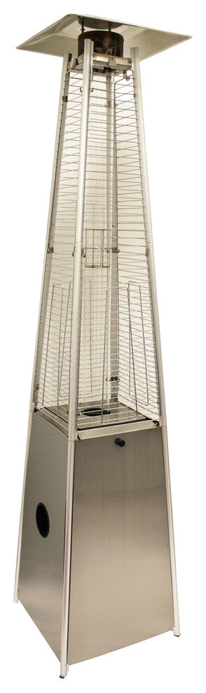Az Patio Heaters Glass Tube Patio Heater, Stainless Steel
