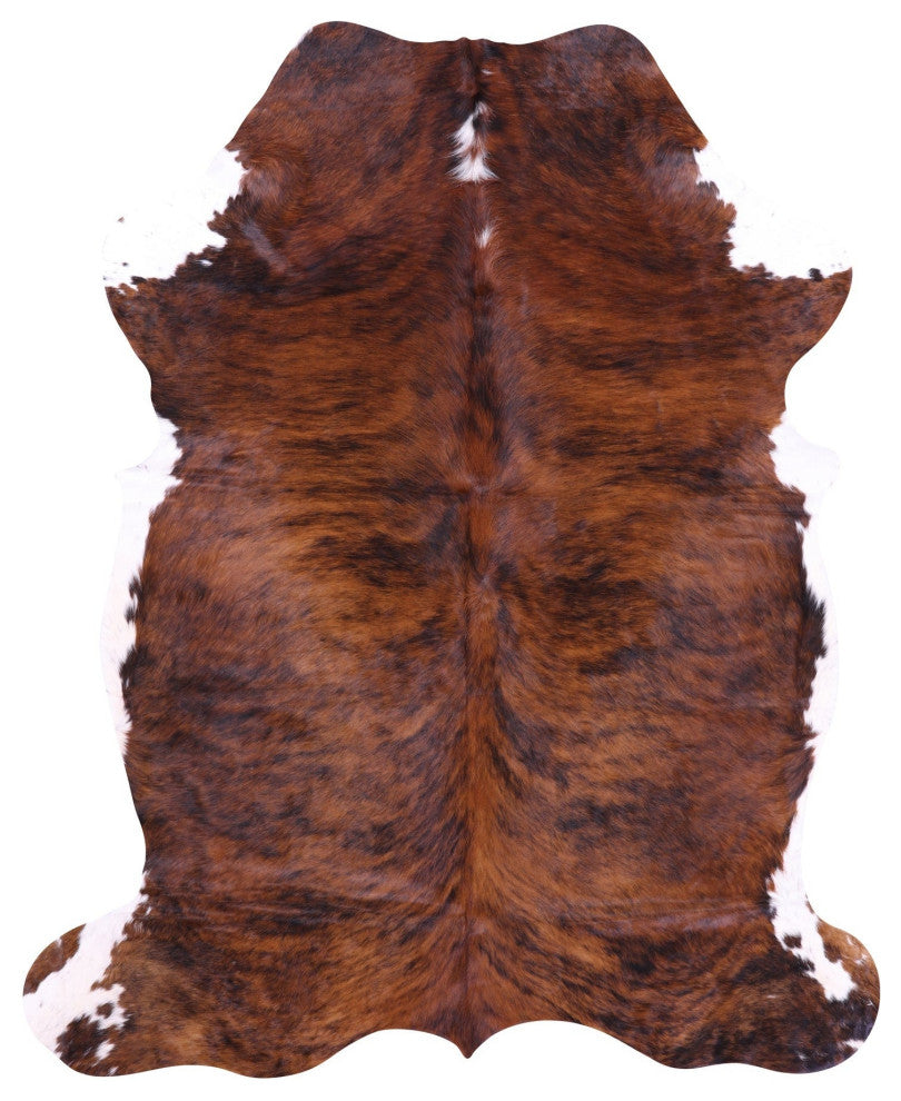 Organic Natural Hair-On Cowhide Area Rug 6' 8" X 5' 8" C1457