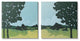 Silhouette of Trees in Meadow Landscape2-Piece, 24x24