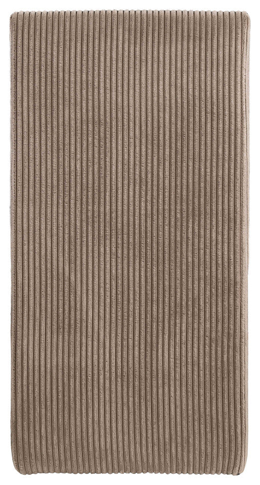 Benson Upholstered Dining Chair, Brown, Microsuede Corduroy