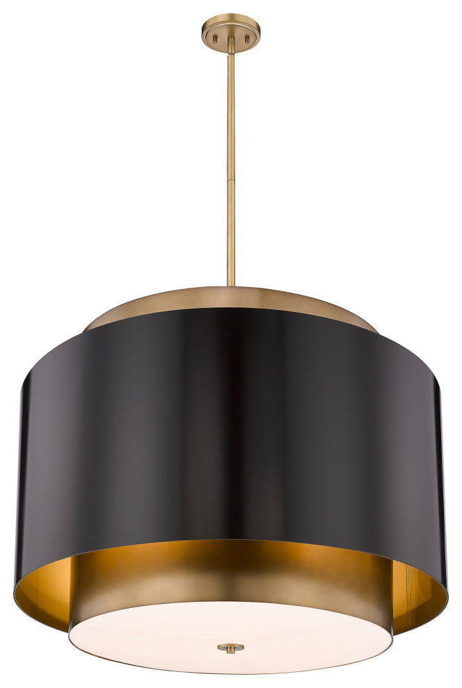 Zlite 739P32-BRZ-RB 4-Light Pendant, Bronze