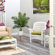 52" Areca Palm Artificial Tree, White Planter With Stand, Real Touch
