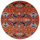 Ahgly Company Indoor Round Mid-Century Modern Area Rugs, 7' Round