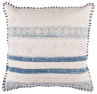 Lola Pillow, Blue and Cream, Cover Only, 20"