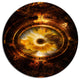 Ancient Mayan Calendar Collage, Abstract Wall Art Round Wall Art, 11"