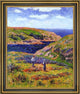 Henri Moret Cliffs at Clohars, CarnoetFramed Premium Canvas Print, 16"x20"