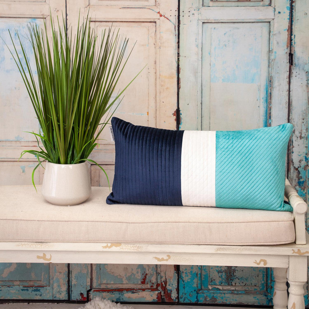 Parkland Collection Hiro Navy Throw Pillow