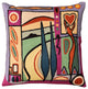 Fun in the Sun VII by Alfred Gockel Accent Pillow Cover Handmade Wool 18x18"