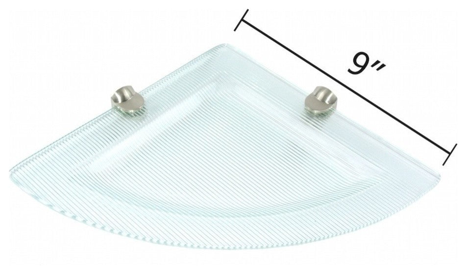 9"x9"Floating Corner Shelf Stripe