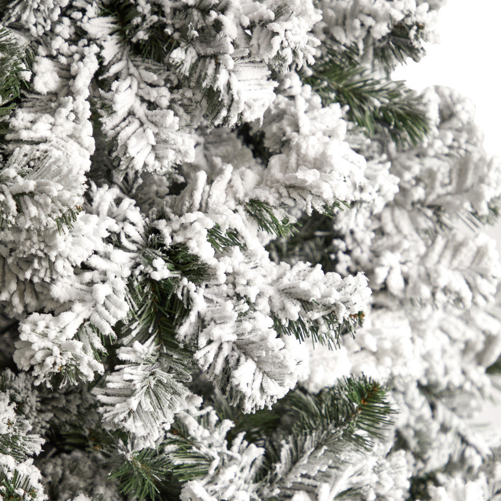 10ft. Flocked West Virginia Fir Artificial Christmas Tree