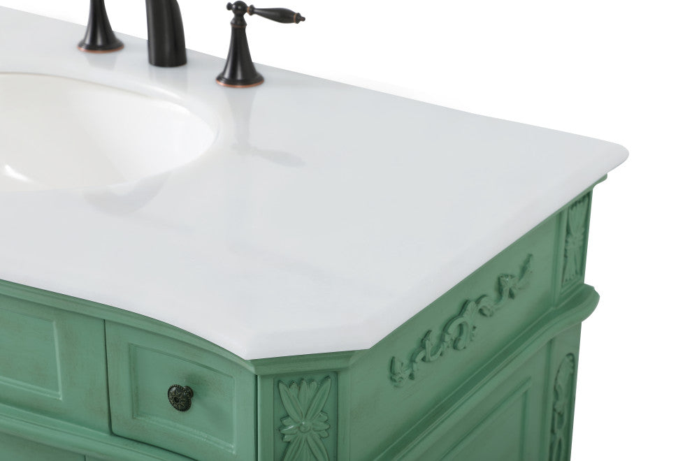 Bathroom Vanity, Vintage Mint, 42", Single Sink