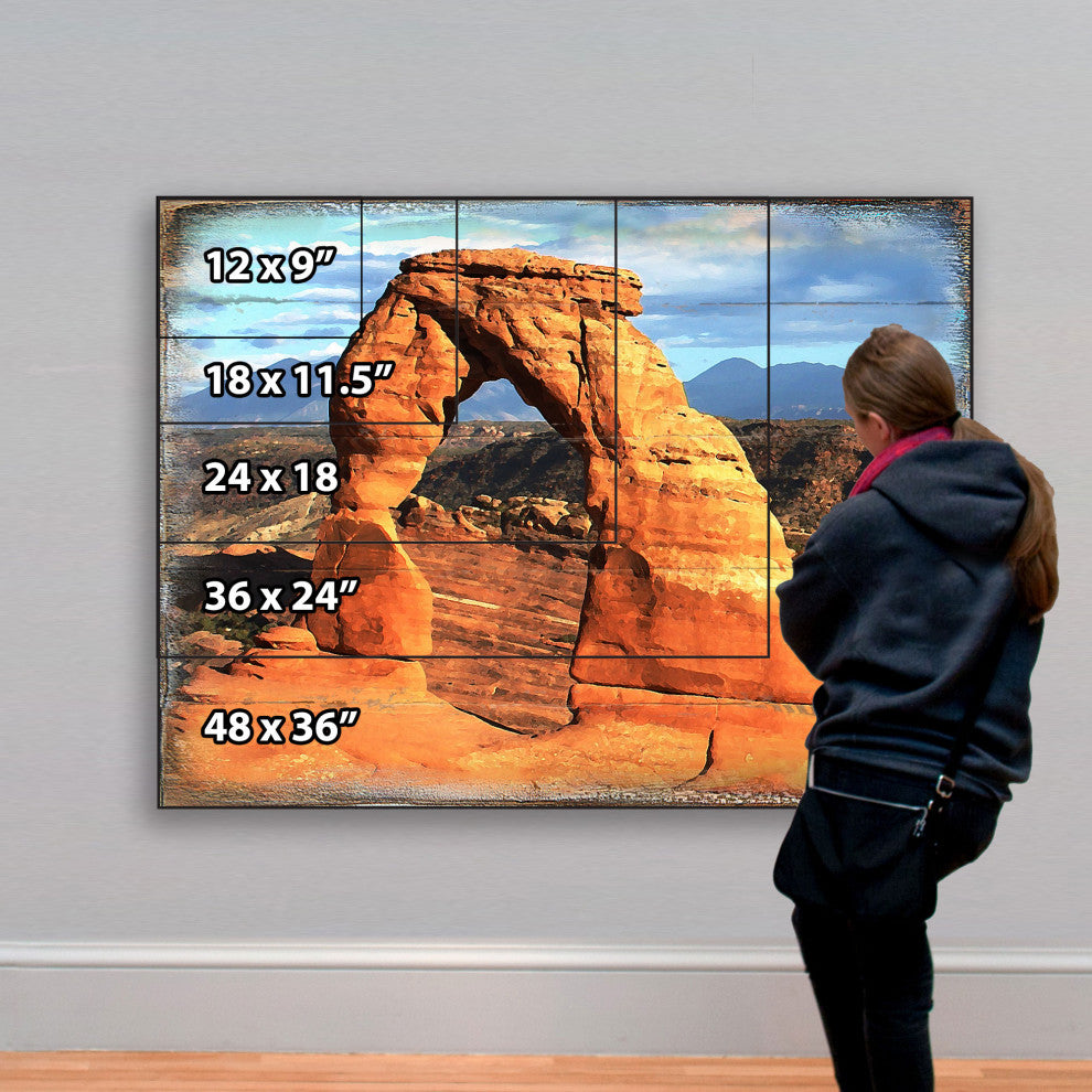 Grand Canyon Wooden Block, 48 X 36