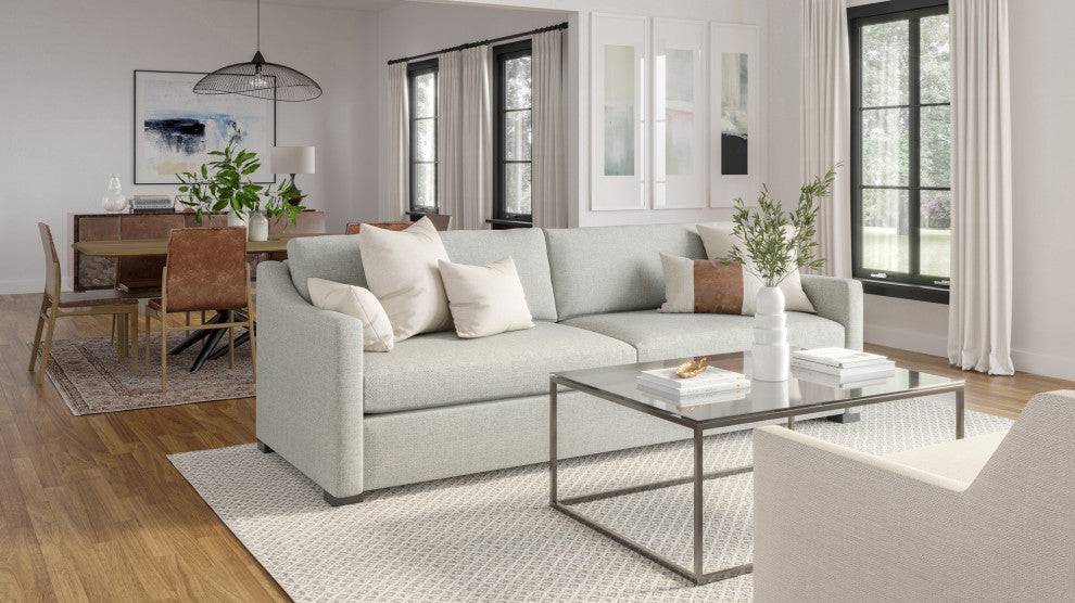 Nativa Interiors Ashley 83" Sofa, Grey, Depth: Classic