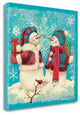 "Gift Exchange - Aqua" By Anita Phillips, Giclee Print on Gallery Wrap Canvas