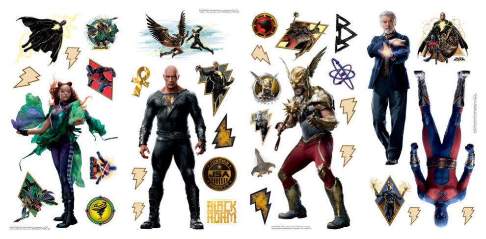 Black Adam Peel & Stick Wall Decals