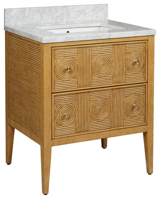 Santos 28" Sea Sand Vanity with Rectangular Undermount Sink