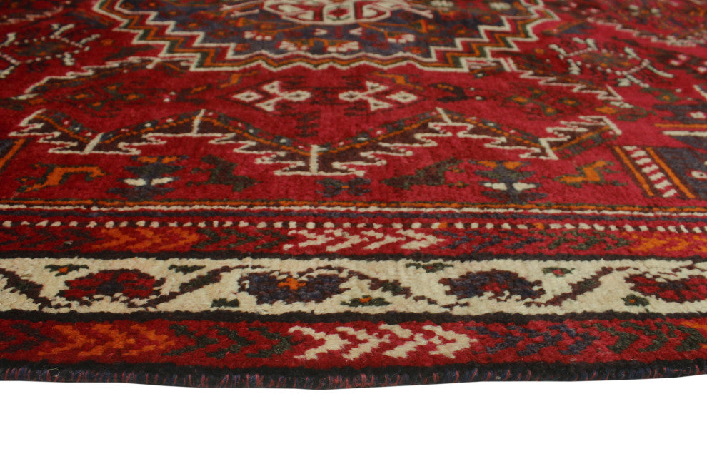 Fine Vintage Distressed Kristian Red Rug