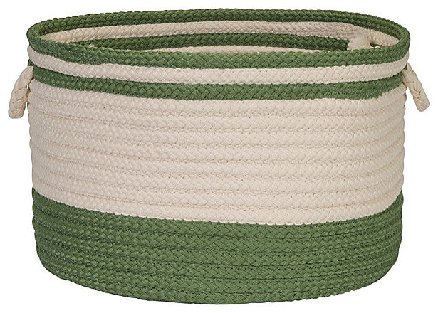 Colonial Mills Basket Bar Harbour Basket Moss Green Round