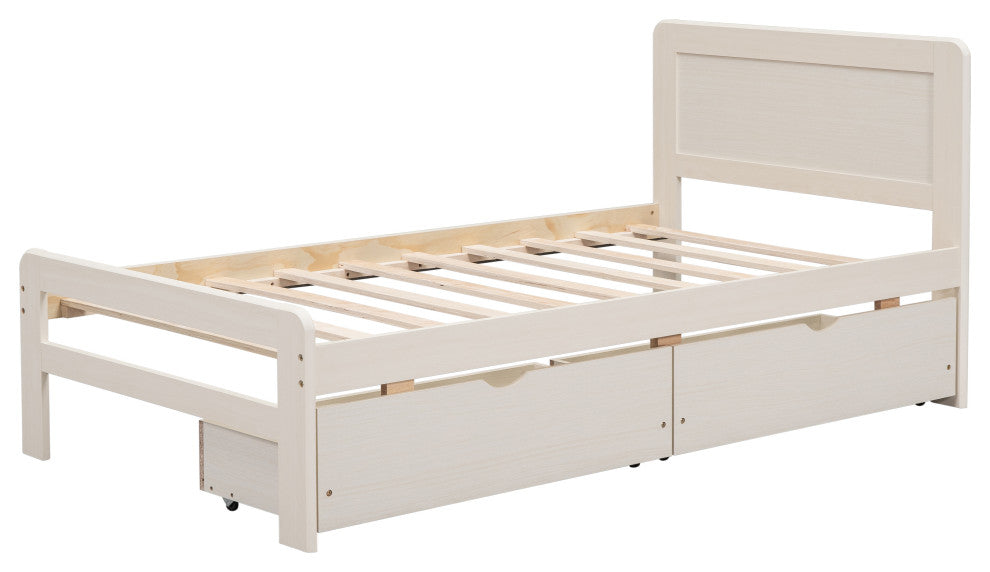 Gewnee Modern Design Twin Size Platform Bed Frame