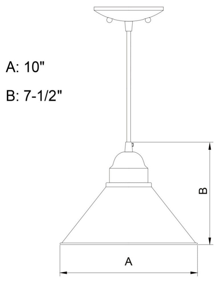 Outland 10" Outdoor Pendant Light Brushed Pewter