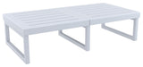 Mykonos Rectangle Lounge Table Silver