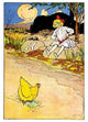 Dorothy and Hen - Gallery Wrapped Canvas Art 28" x 42"