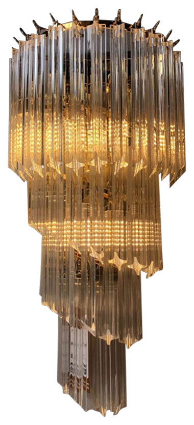 Spiral 5-Light Crystal Wall Sconce