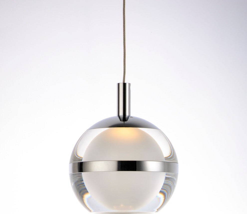 ET2 Lighting Swank 8-Light Pendant, Polished Chrome