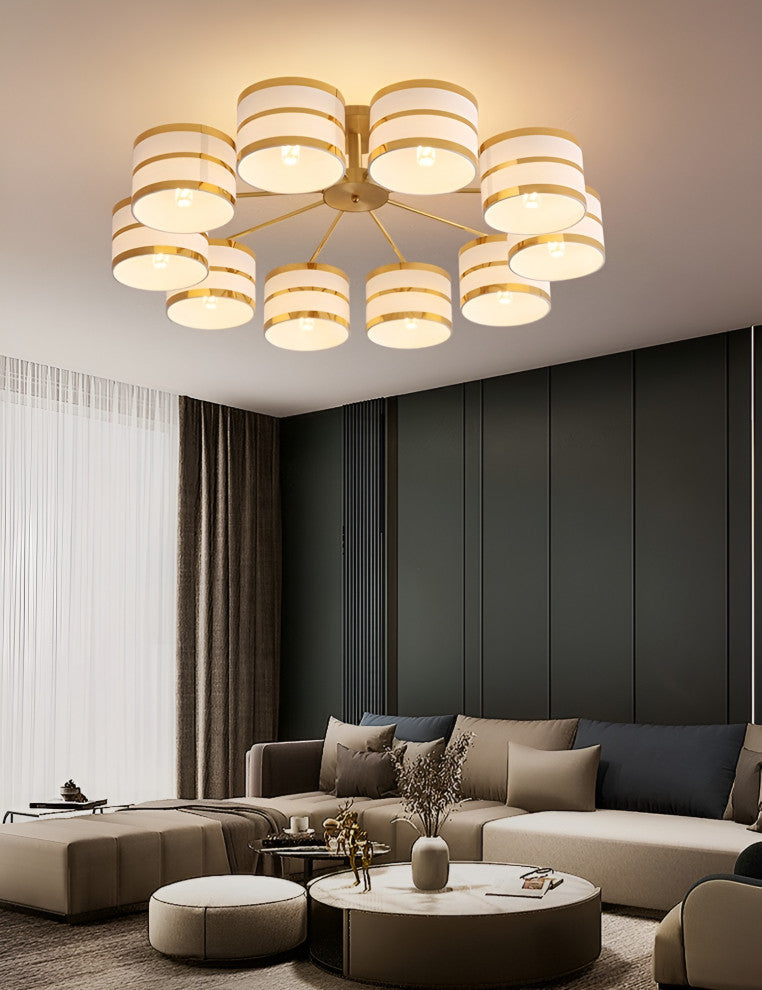 Inarzo | Post-Modern LED Chandelier For Bedroom, Study, Dining Room, 10 Heads