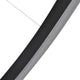 51" Tania LED Circular Chandelier, Adjustable Suspension Fixture, Black