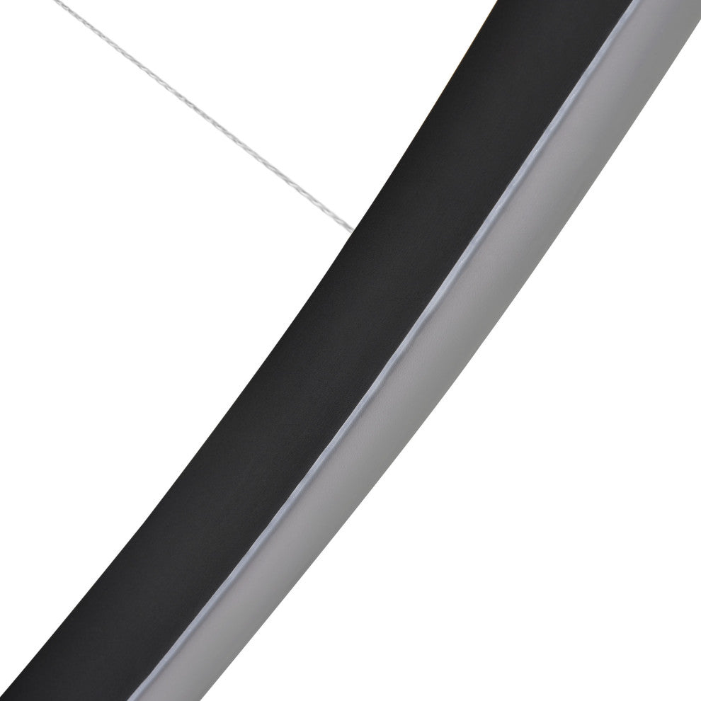 51" Tania LED Circular Chandelier, Adjustable Suspension Fixture, Black