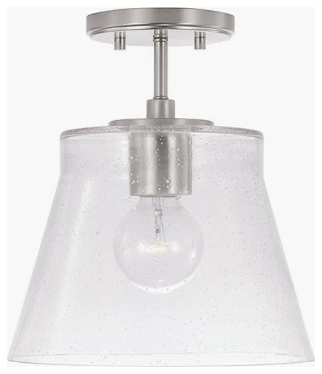 Capital Lighting 346912 Baker 11"W Semi-Flush Ceiling Fixture / - Brushed